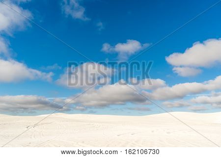 View of Lancelin Sand Dunes in Western Australia. This place for Surfing in Sand. Famous of Families enjoying. Landscape View .