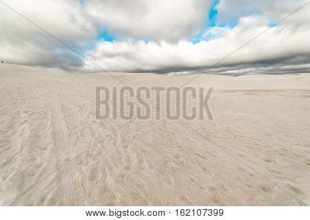 View of Lancelin Sand Dunes in Western Australia. This place for Surfing in Sand. Famous of Families enjoying. Landscape View .