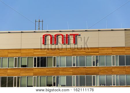 Prague, Czech Republic - December 16: Nnit International It Service Provider Company Logo On Czech H