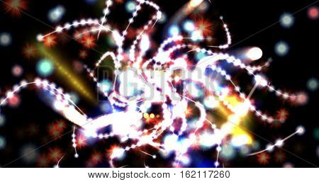 Computer Generated Image Of Mystic Lights And Shapes