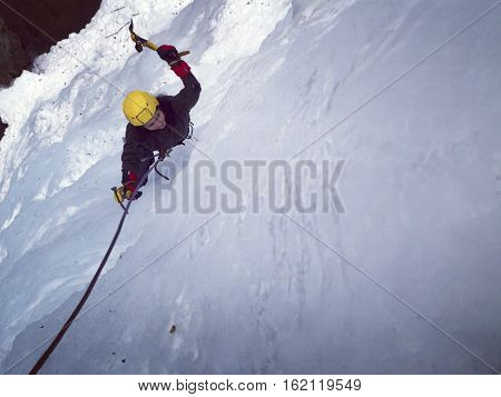 Ice Climbing.