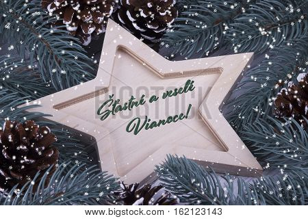 Christmas Greeting Card Vianoce