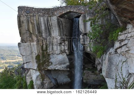 Lover`s Leap at Rock City Gardens at Lookout Mountain in Chattanooga, Tennessee