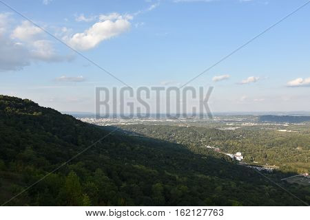 View of Chattanooga, Tennessee, in the USA