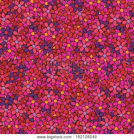 seamless floral pattern, vivid bright floral texture