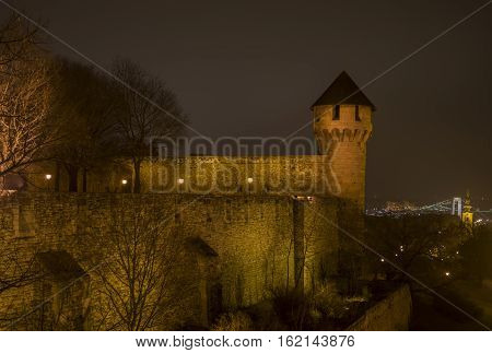 Hungary, tower of the Castle of Budapest