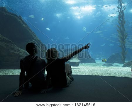 LISBON, PORTUGAL - November 12 2016: Interior view of the Lisbon Oceanario, Portugal, Europe