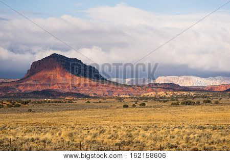 Dramatic light and clouds makes this Utah scene pop late afternoon