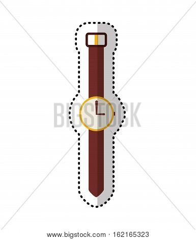 wristle watch isolated icon vector illustration design