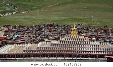 Yarchen Gar Monastery In Garze, China