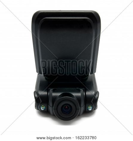 Car video recorder isolated on a white background
