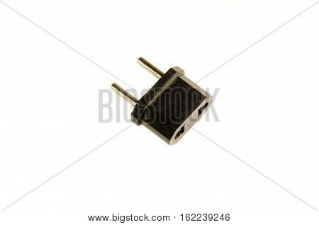 Adapter for the european socket isolated on white