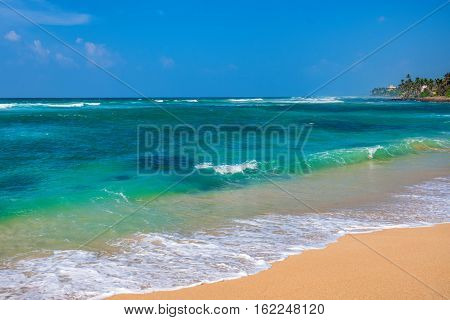 Luxury vacation on the ocean coastline and tropical beach