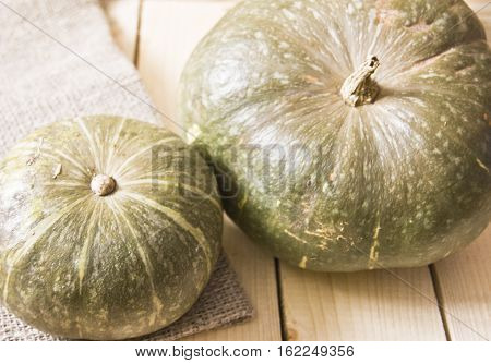 pumpkin whole pumpkin on a wooden table