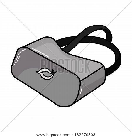 Virtual reality glasses icon in cartoon style isolated on white background. Virtual reality symbol vector illustration.