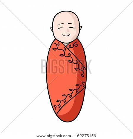 Infant icon in cartoon style isolated on white background. Baby born symbol vector illustration.