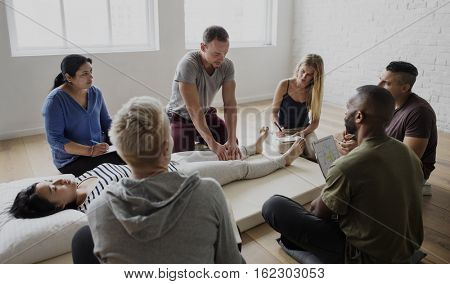 Health Wellness Massage Training Concept