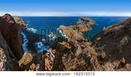 Cape Ponta de Sao Lourenco in Madeira Portugal - nature background