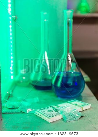 Meth and money in the lab