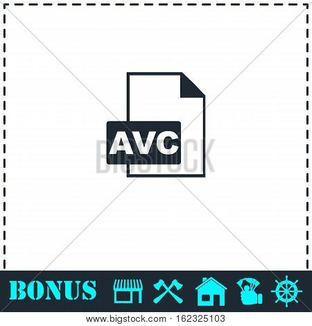 AVC icon flat. Simple vector symbol and bonus icon