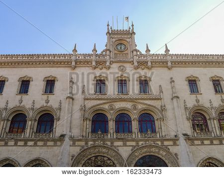Central Train Station In Lisbon Portugal