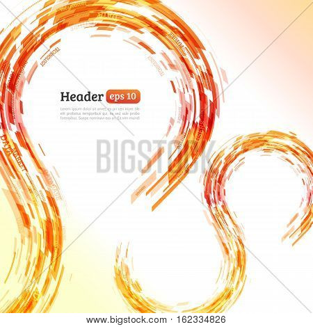 Abstract retro technology lines. Information transfer. Stream of information. Data transfer. Abstract techno background. Stock vector. eps 10