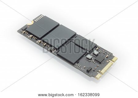 M2 High Speed Ssd Closeup On White Background