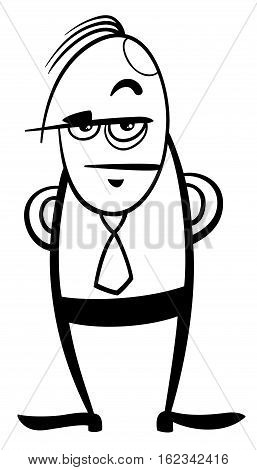 Boss Black And White Cartoon