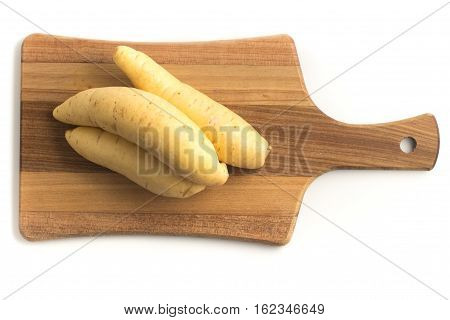 Barred Potato. Baroa isolated on white background