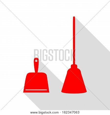 Dustpan Vector Sign. Scoop For Cleaning Garbage Housework Dustpa