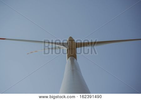 Windturbine At Sunny Day