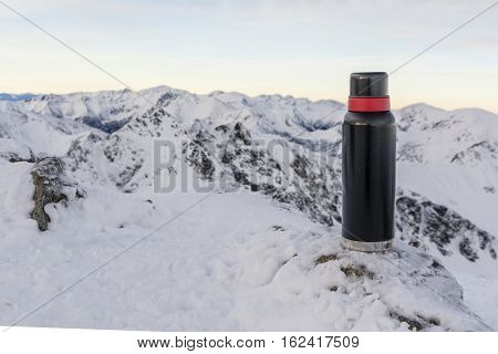 Thermos In The Mountains.