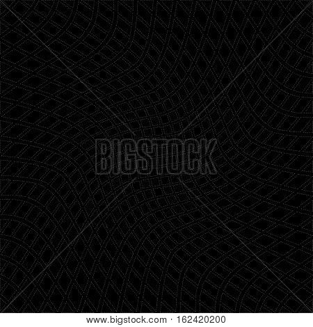 Background of the squares of white color on black background