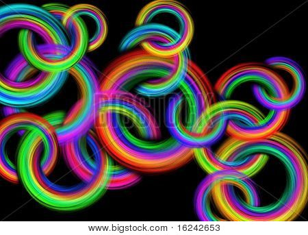 anneaux d'arrière-plan flou