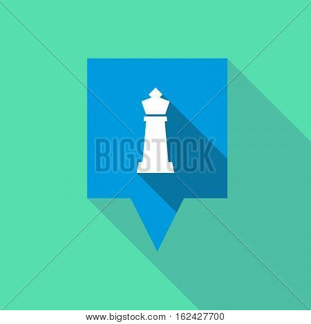 Long Shadow Tooltip With A  King   Chess Figure