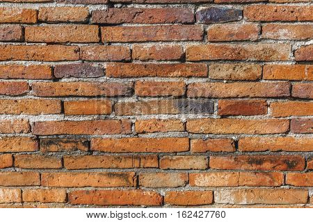 Old red brick wall texture grunge background