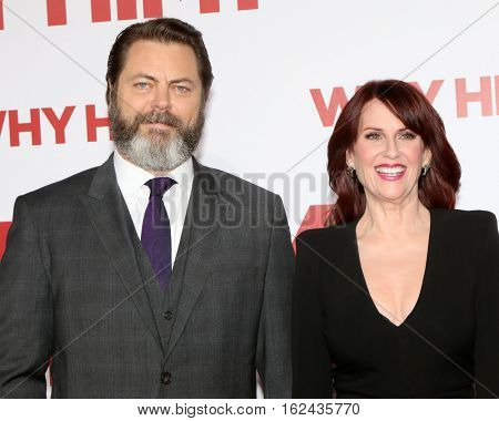LOS ANGELES - DEC 17:  Nick Offerman, Megan Mullally at the 