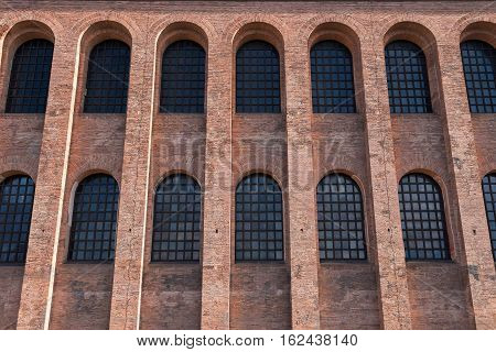 West side of the Basilica of Constantine, or Aula Palatina, at Trier, Germany