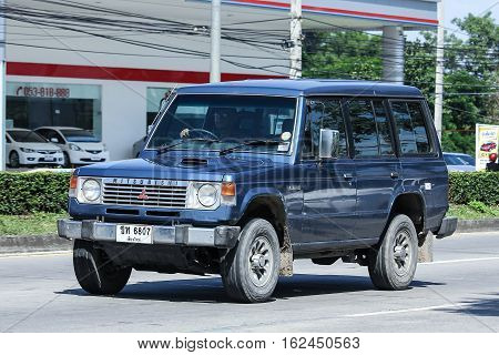 Old Mitsubishi Pajero Suv Car.