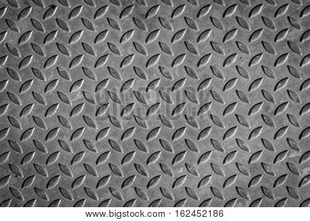 pattern style of steel floor for background