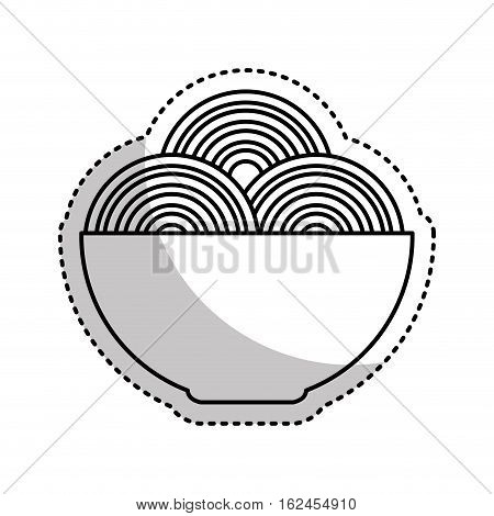 spaguetti dish isolated icon vector illustration design