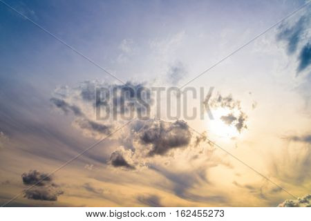sky with cloud, cloud scape - stock photo