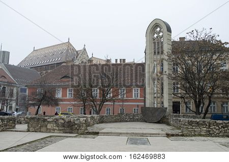 Budapest, tower of church of saint Mary Magdalene