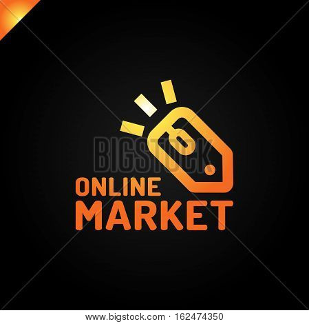 E Store Logo Concept Mouse Click And Shop Tag