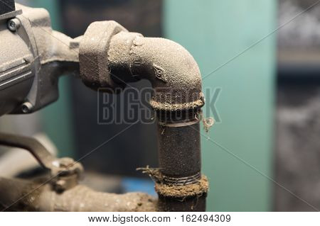Hydraulic Pipes An Valves In Basement
