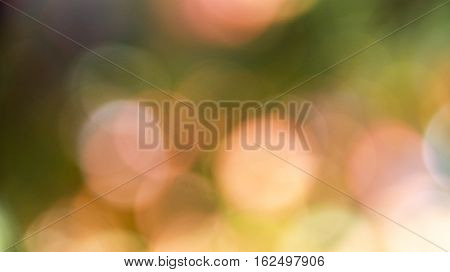 Yellow and orange gradient bokeh effect. bokeh background