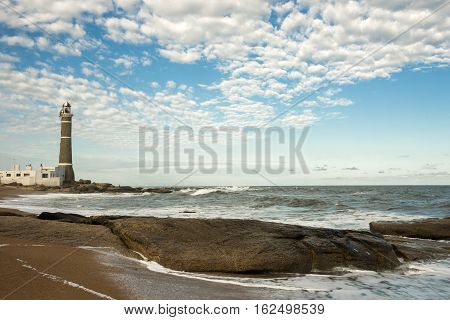 Lighthouse in Jose Ignacio near Punta del Este, Uruguay