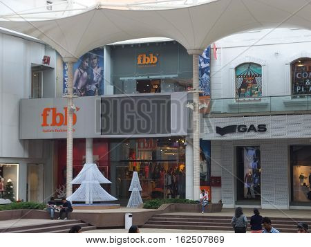 MUMBAI, INDIA - DEC 3: High Street Phoenix Mall in Mumbai, India, as seen on Dec 3, 2016. The compound also hosts a five-star hotel, a multiplex, commercial space and a residential tower.