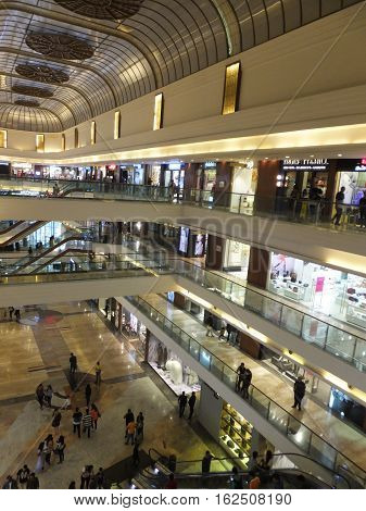 MUMBAI, INDIA - DEC 3: High Street Phoenix Mall in Mumbai, India, as seen on Dec 3, 2016. The compound also hosts a five-star hotel, a multiplex, commercial space and a residential tower.