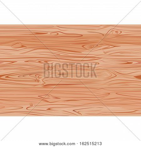 Wood texture with natural pattern top view. Natural light seamless wooden background. Brown wood floor. Vector illustration